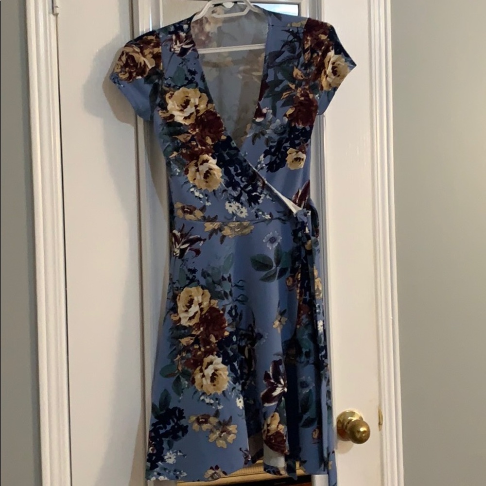 Floral wrap dress